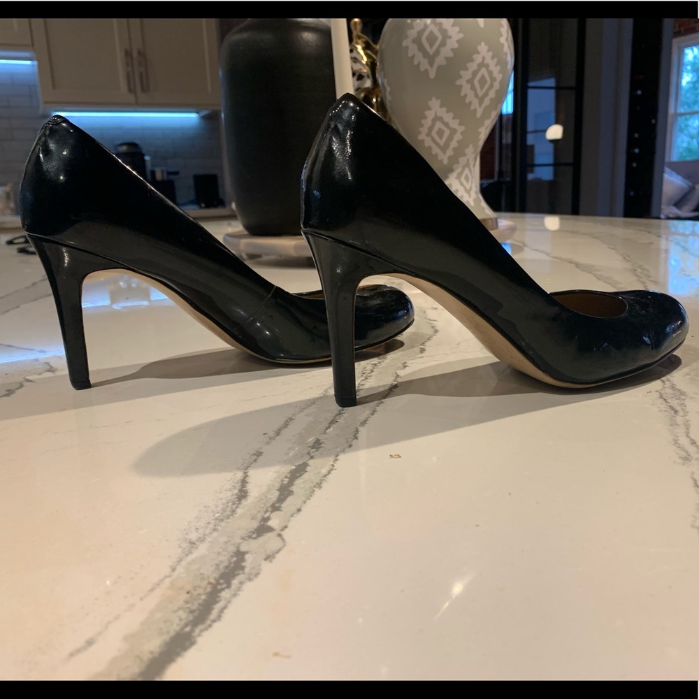 Ann Taylor Stiletto Heels Patent Leather Black 8
